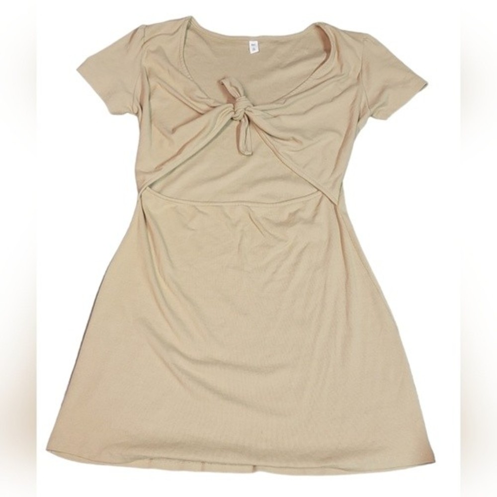 BP. Tan Cut Out Bodycon Mini Dress Size Large